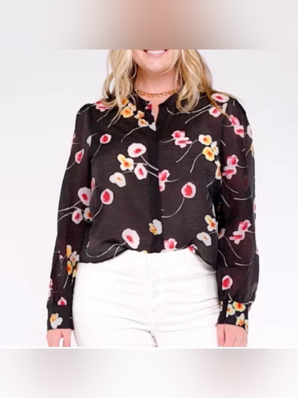 Cabi Women’s Greenhouse Floral Print Blouse